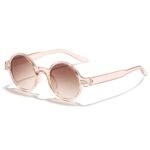 Retro Oval Sunglasses for Women - Vintage-Inspired Pink UV400 Protective Eyewear - Image 5
