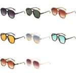 Vintage Oversized Pilot Sunglasses - Fashionable UV400 Protective Eyewear for Men and Women - Image 7