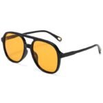 Vintage Oversized Pilot Sunglasses - Fashionable UV400 Protective Eyewear for Men and Women - Image 4