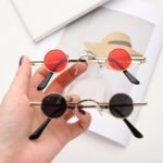 Trendy Round Metal Frame Sunglasses - UV Protection, Multiple Colors - Image 5