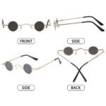 Trendy Round Metal Frame Sunglasses - UV Protection, Multiple Colors - Image 6