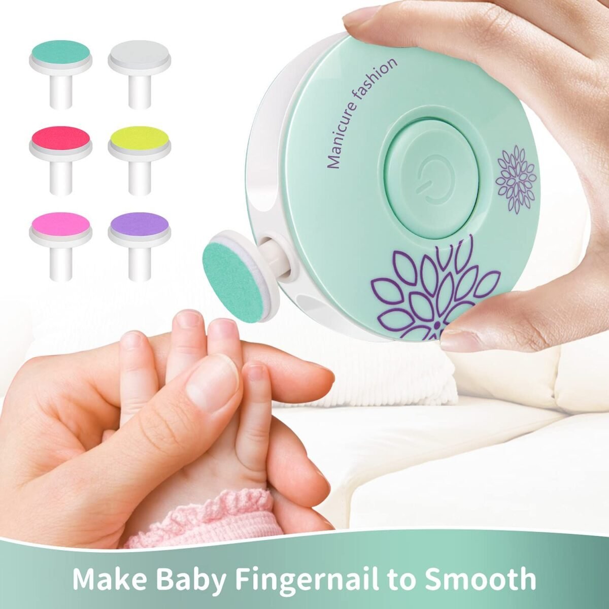 Quiet Electric Baby Nail Trimmer for Gentle Care & Grooming - Image 3