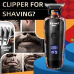 Professional Digital Hair Clipper with Random Graffiti Design - Multifunctional Electric Trimmer for Men - Image 3
