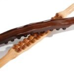 Dual-Action Gua Sha & Massage Therapy Stick - Natural Beechwood, Multi-Purpose Body Relaxer - Image 3