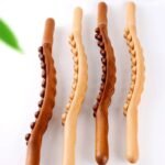 Dual-Action Gua Sha & Massage Therapy Stick - Natural Beechwood, Multi-Purpose Body Relaxer - Image 6