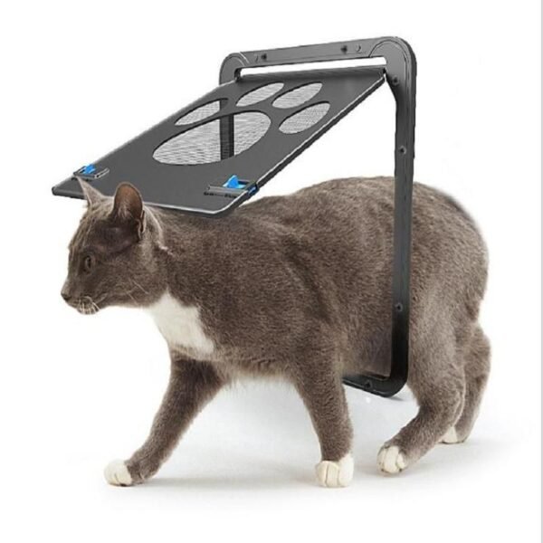 Lockable Magnetic Pet Door for Cats and Dogs - Easy Install, Safe and Stylish