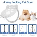 Magnetic Self-Closing Pet Screen Door for Cats and Small Dogs - Lockable and Easy to Install - Image 4
