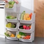 Multi-Layer Kitchen Storage Rack - Space-Saving Vegetable and Household Organizer - Image 5