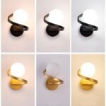 Modern Black Copper LED Wall Sconce - Image 7