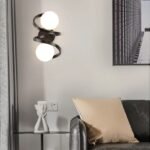Modern Black Copper LED Wall Sconce - Image 6