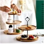 Elegant Wooden Tiered Cake Stand - Perfect for Weddings, Parties, and Home Use - Image 3
