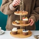 Elegant Wooden Tiered Cake Stand - Perfect for Weddings, Parties, and Home Use - Image 4
