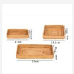 Handmade Woven Wicker Storage Trays - Square Bread Fruit Food Organizing Baskets - Image 7