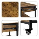 Versatile 3-Tier Rolling Kitchen Cart with Storage - Image 6