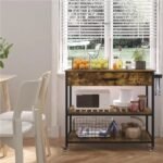 Versatile 3-Tier Rolling Kitchen Cart with Storage - Image 2
