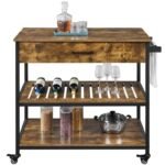 Versatile 3-Tier Rolling Kitchen Cart with Storage - Image 4
