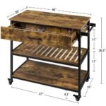 Versatile 3-Tier Rolling Kitchen Cart with Storage - Image 5