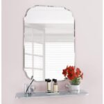 Elegant Silver Glass Mirror for Vanity and Wall Decor, 18"x 24" - Ideal for Bathroom, Bedroom, and Living Room