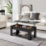 Sleek 38.6" Lift Top Coffee Table with Storage - Image 2