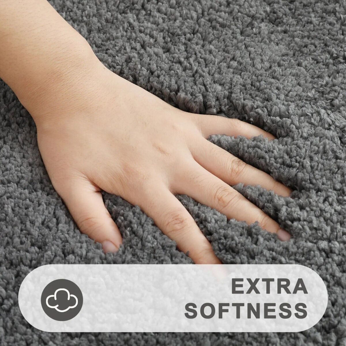 Luxurious Quick-Dry Absorbent Plush Bath Rug - Anti-Slip, Soft, and Durable for Home Decor - Image 3