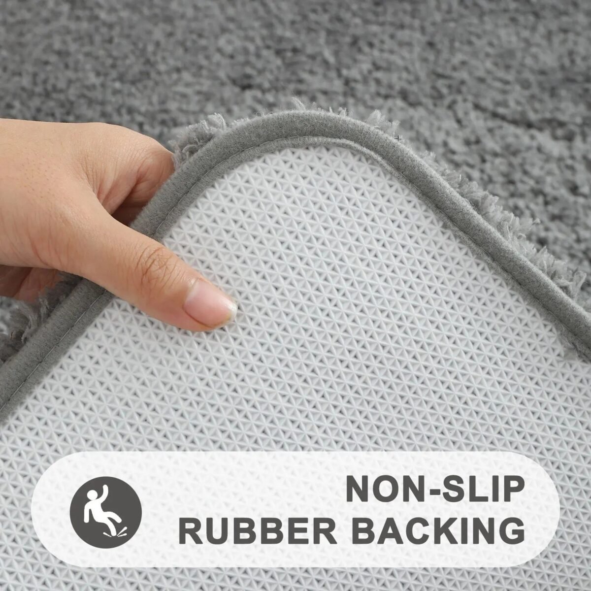 Luxurious Quick-Dry Absorbent Plush Bath Rug - Anti-Slip, Soft, and Durable for Home Decor - Image 7