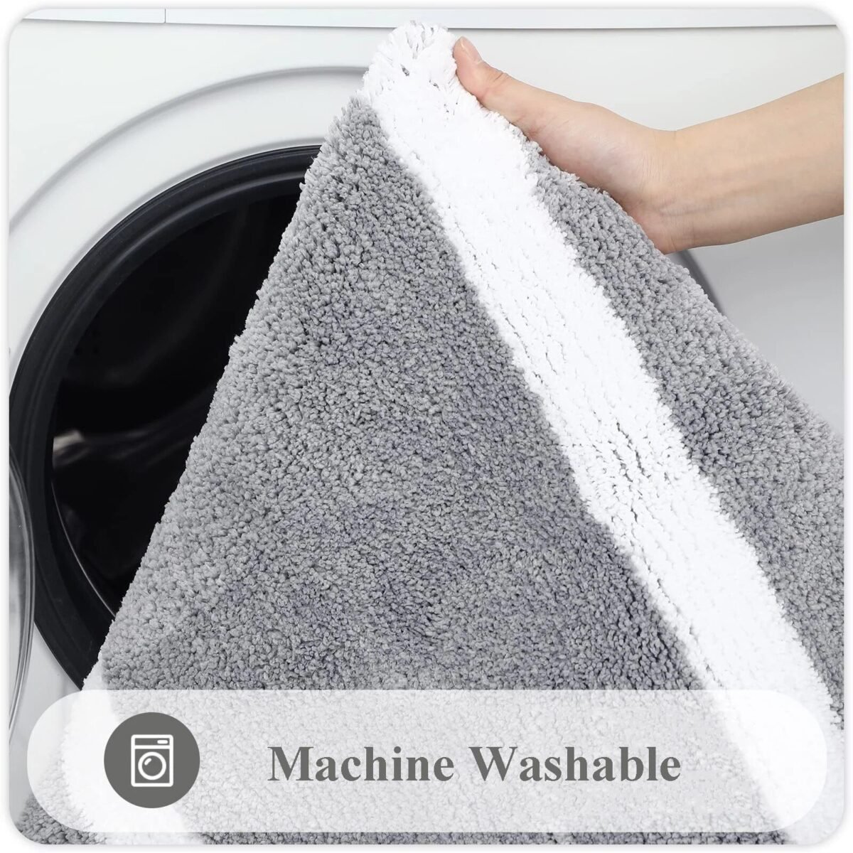 44660-c1b4e6.jpg Luxurious Soft Plush Absorbent Bath Mat - Non-Slip, Machine Washable Rug for Bathroom, Bedroom & Living Room - Image 6