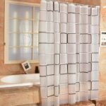 Modern Geometric Plaid Shower Curtain - Waterproof, Eco-Friendly, Japan Style - Image 4