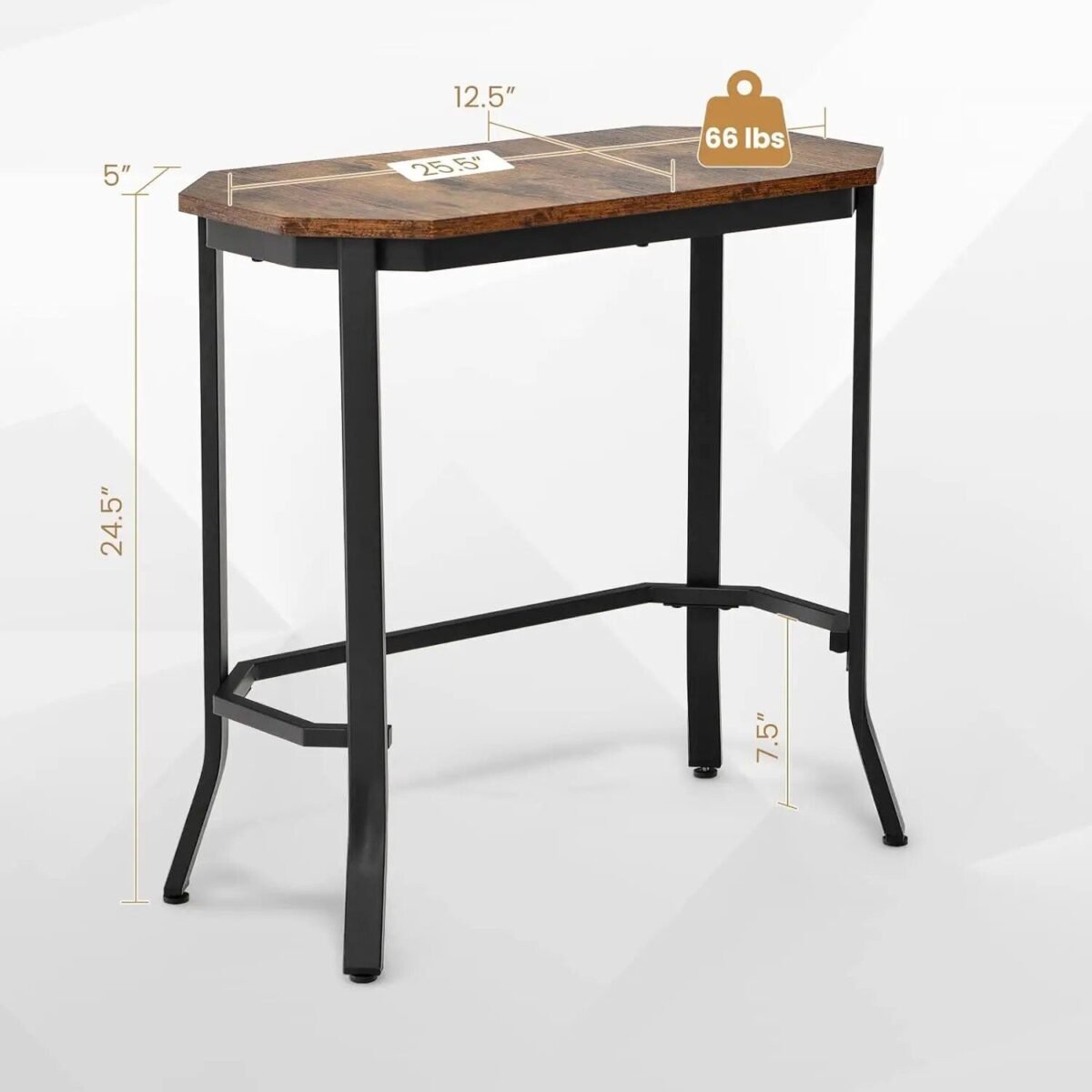 Compact Industrial Side Table - Image 5