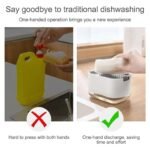 Eco-Friendly 2-in-1 Dish Soap Dispenser with Sponge Holder - Image 3
