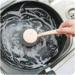 Multi-Purpose Stainless Steel Cleaning Brush with Long Handle - Image 5