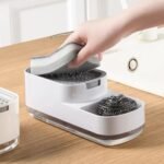 Kitchen & Bathroom Multi-Functional Soap Dispenser with Sponge Holder - Image 2