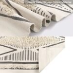 Chic Diamond Boho Cotton Runner Rug with Tassels - Image 6