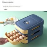 Efficient Space-Saving Refrigerator Egg Organizer with Rolling Drawer - Image 6