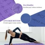 Premium Comfort & Anti-Skid Yoga Mat - 183x61cm, 6mm Thick, Eco-Friendly TPE, Ideal for Beginners - Image 3
