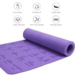 Premium Comfort & Anti-Skid Yoga Mat - 183x61cm, 6mm Thick, Eco-Friendly TPE, Ideal for Beginners - Image 4