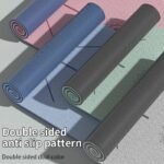 Eco-Friendly Non-Slip Yoga Mat with Carrying Strap - Ideal for Pilates and Fitness - Image 7