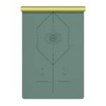 Ocean Wave 1.5MM Natural Rubber Yoga Mat - Ideal for Pilates, Fitness & Gymnastics