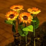 Solar Sunflower Garden Pathway Lights - Image 7