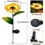 Solar Sunflower Garden Pathway Lights - Image 3