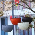 Honeycomb-Inspired Resin Hanging Flower Basket: Self-Watering, Eco-Friendly Design for Outdoor Gardens - Image 4