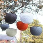 Honeycomb-Inspired Resin Hanging Flower Basket: Self-Watering, Eco-Friendly Design for Outdoor Gardens - Image 6