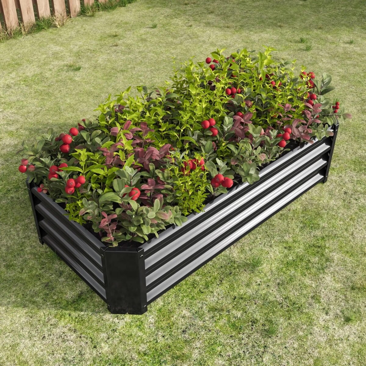 Durable Outdoor Metal Planter Box - 4ft x 2ft - Perfect for Vegetables, Flowers & Herbs - Image 3
