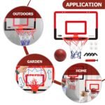 Fun-Time Kids' Indoor Basketball Hoop - Easy Install Mini Home Exercise Set - Image 7