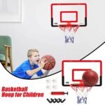 Fun-Time Kids' Indoor Basketball Hoop - Easy Install Mini Home Exercise Set - Image 3