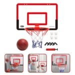 Fun-Time Kids' Indoor Basketball Hoop - Easy Install Mini Home Exercise Set