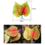 Vibrant 5-Piece Reptile Terrarium Plant Set - Multicolor Decor Leaves for Aquariums and Habitats - Image 5