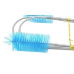 Flexible Aquarium Cleaning Brush - Stainless Steel & Nylon Bristle Fish Tank Cleaner - Image 5