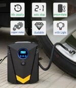 Digital Car Tire Inflatable Pump with LED Illumination and Auto Air Compressor - Image 6