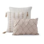 Luxurious 7-Piece Ivory King Comforter Set with Quilted Jacquard Pattern - Image 4