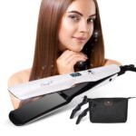 Fast Heat Tourmaline Ceramic Flat Iron with LCD Display - Adjustable Temperature Hair Straightener - Image 2